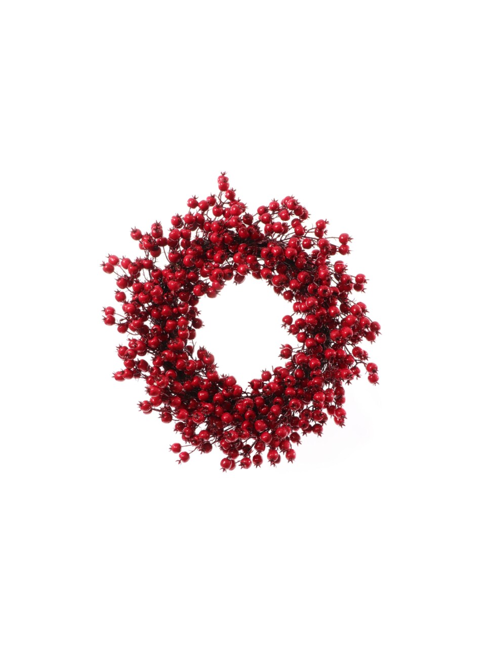 Set of 2: Red Hawthorn Berry Wreath | 22" Wide | Indoor/Outdoor Use | Front Door Accents | Christmas Wreaths | Home & Office Decor - 2024 Christmas Collection, Floral Home by Artificial Flowers